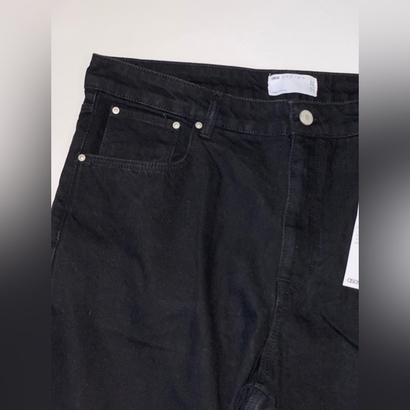 NWT ASOS DESIGN Baggy Carpenter Jeans in Washed Black - Picture 5 of 9